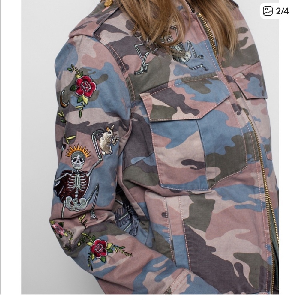 Like new Zadig & Voltaire camo jacket medium